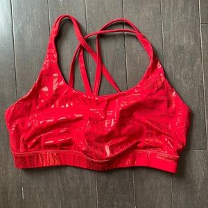 Red limited edition LULULEMON sports bra OPEN TO OFFERS
